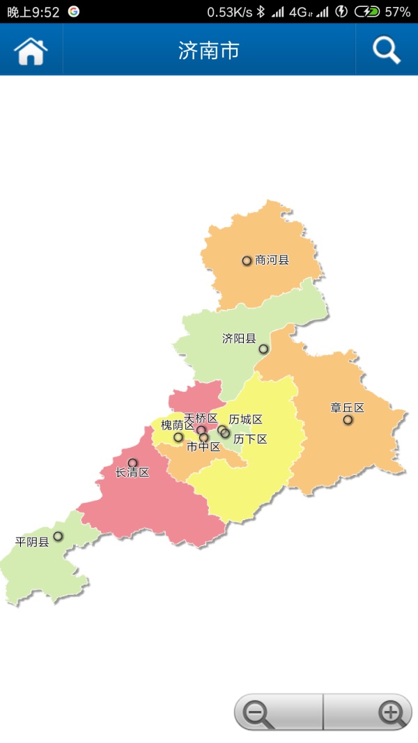 济南行政区图